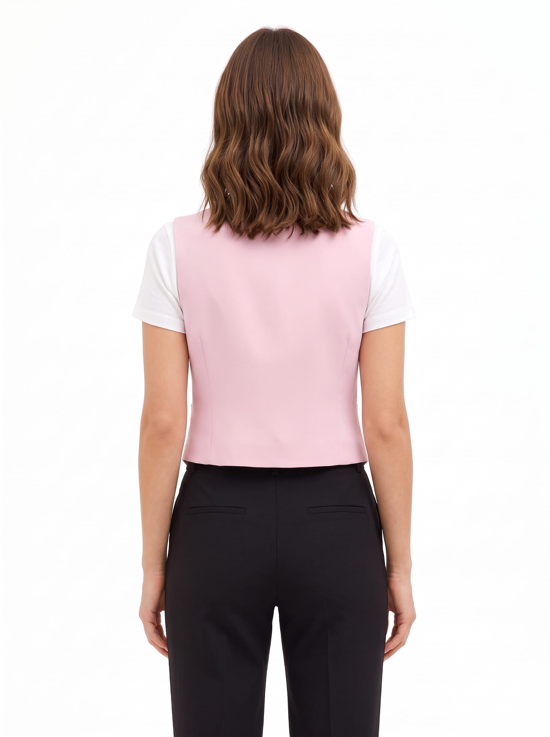 Rinascimento Crepe Fluid-Weave Waistcoat