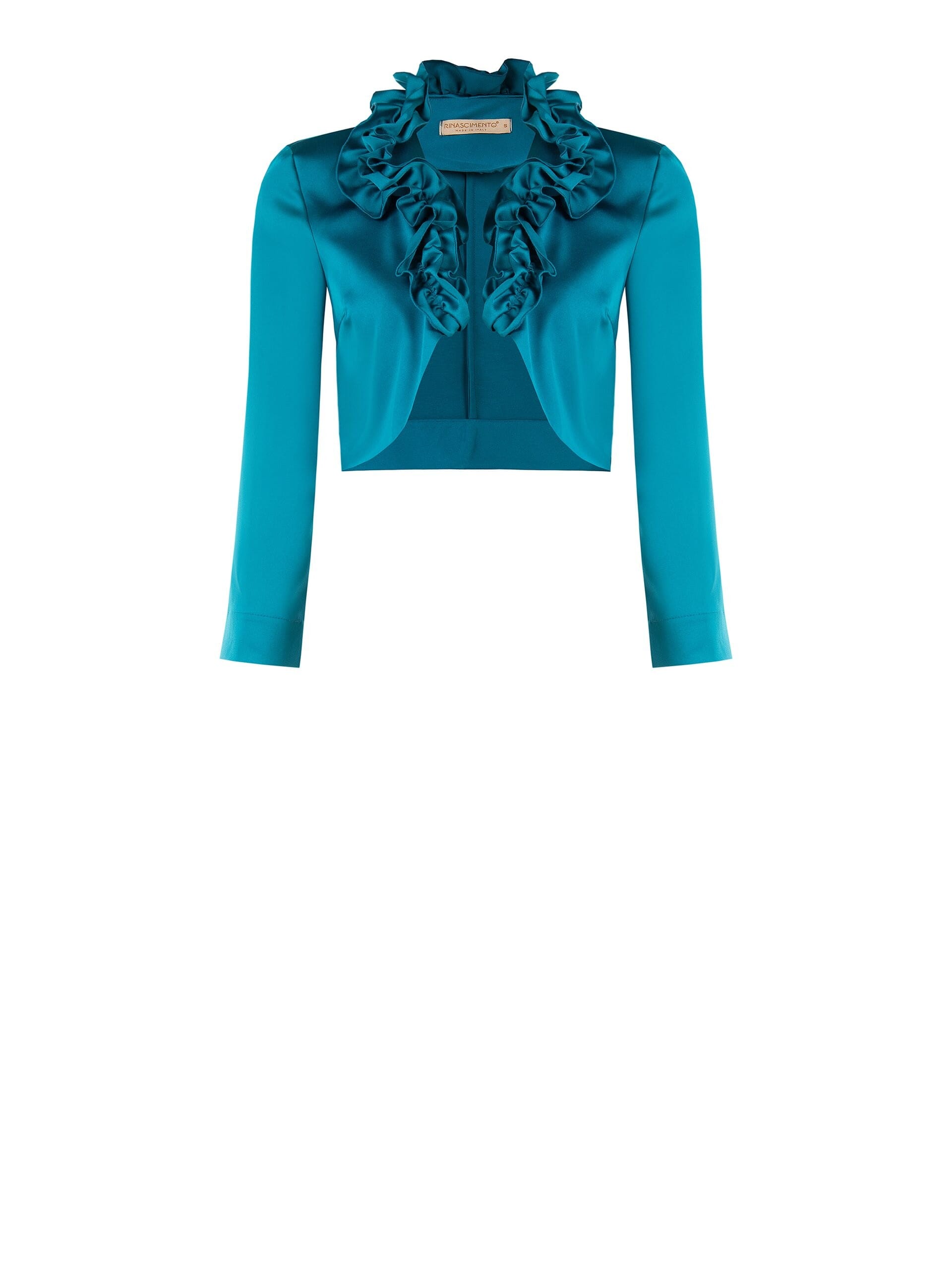 Rinascimento Satin Bolero Shawl with Ruffles