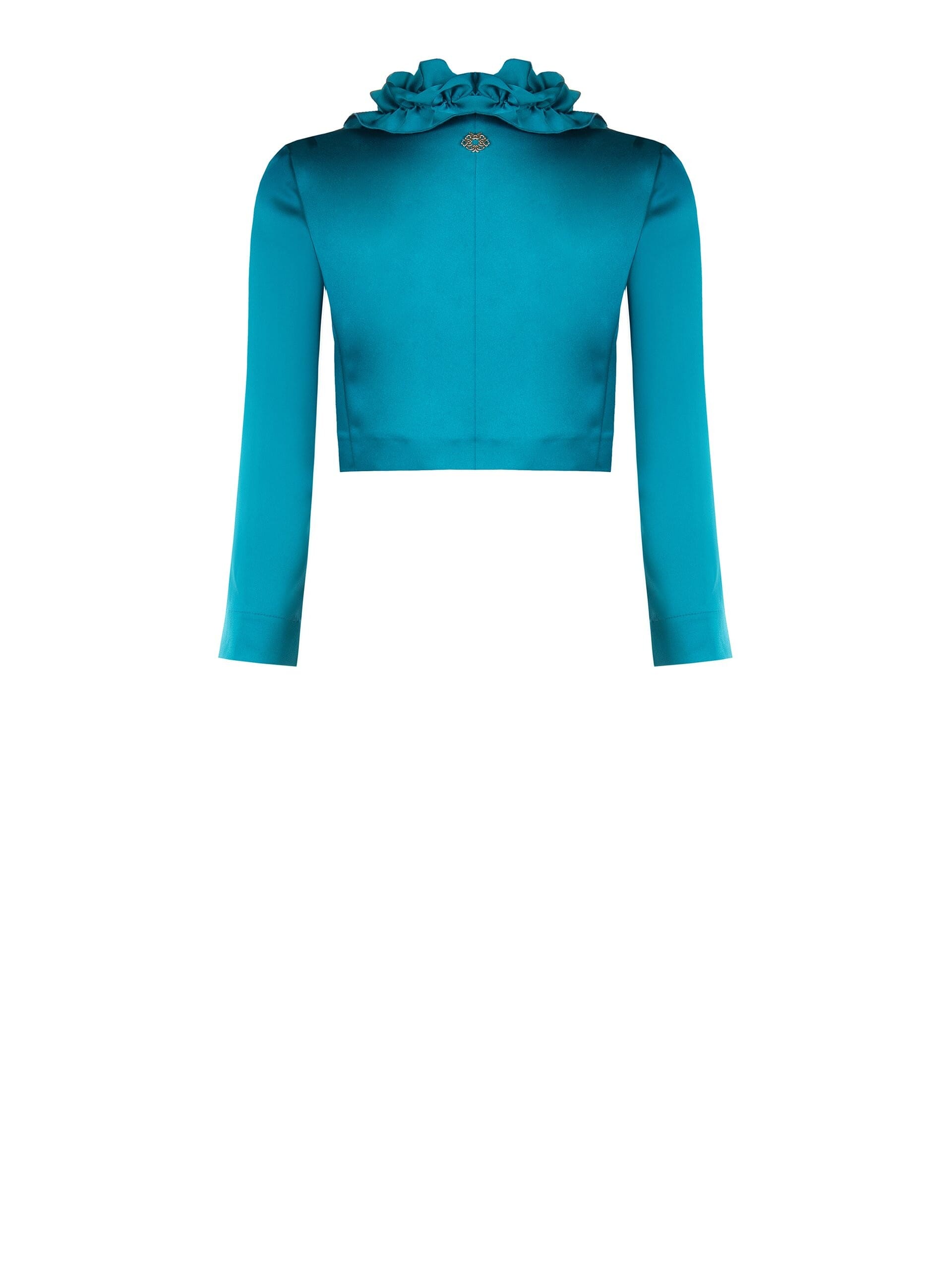 Rinascimento Satin Bolero Shawl with Ruffles
