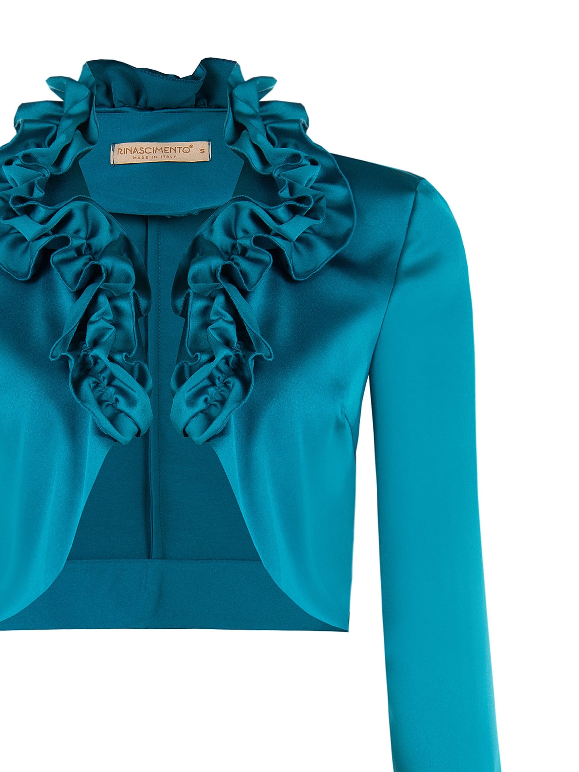 Rinascimento Satin Bolero Shawl with Ruffles