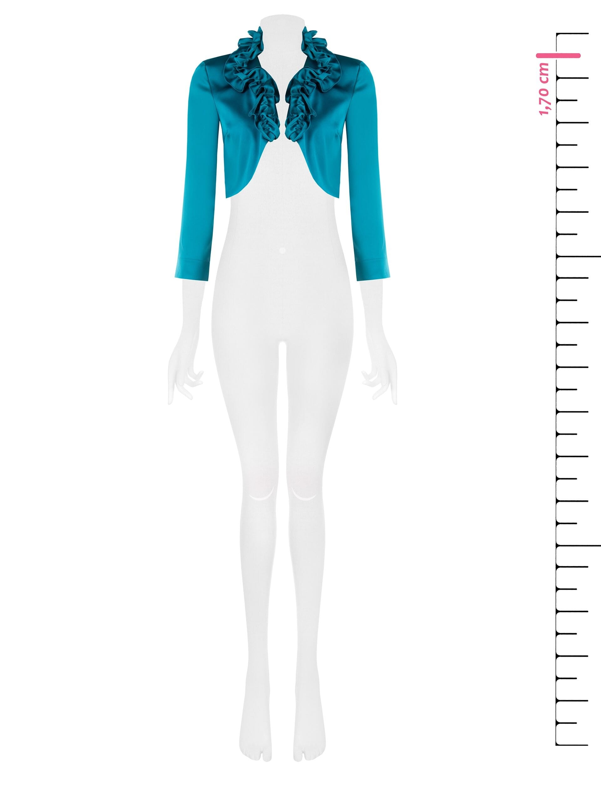 Rinascimento Satin Bolero Shawl with Ruffles