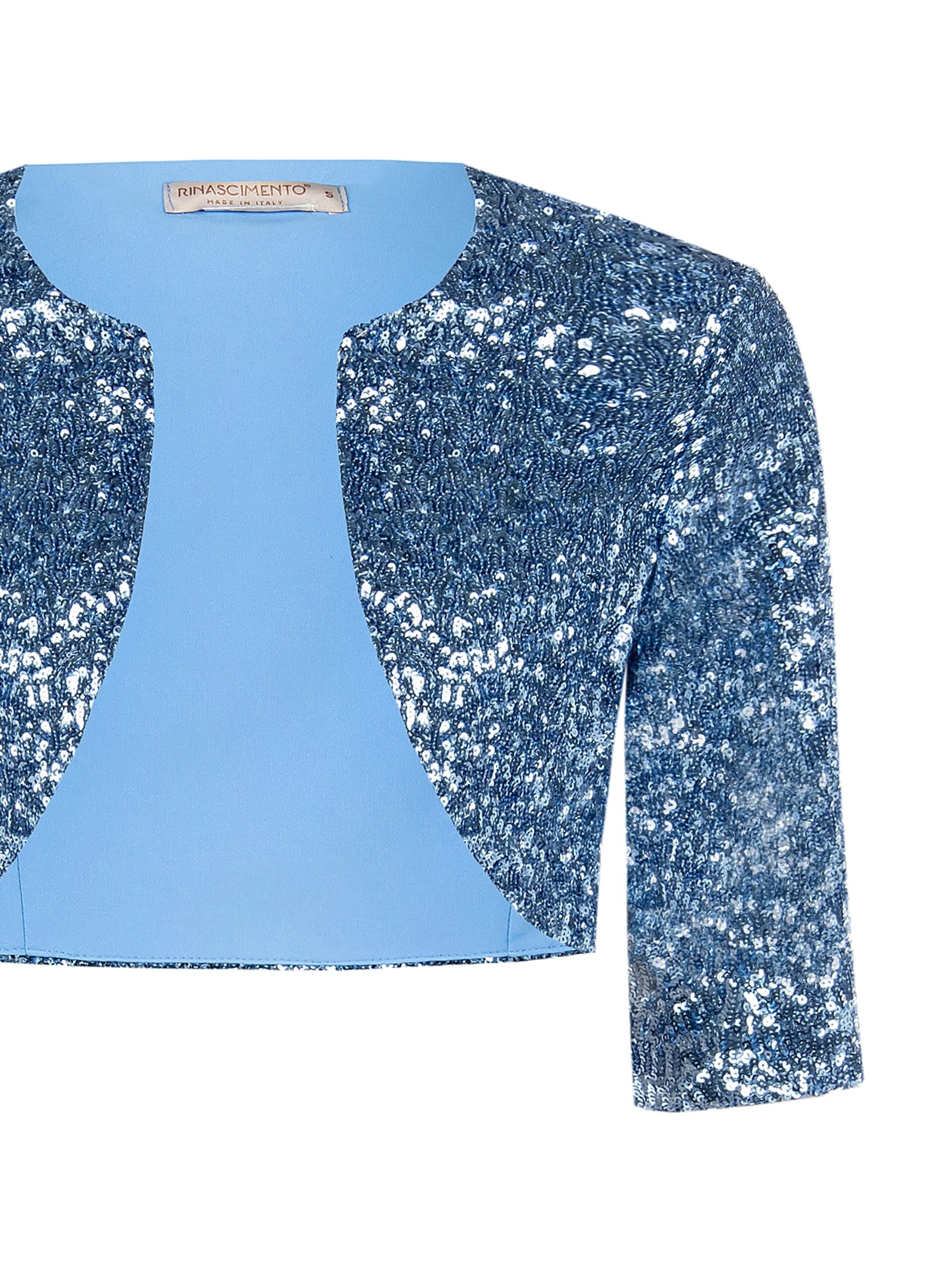 Rinascimento Open-Front Bolero Shawl Covered in Sequins