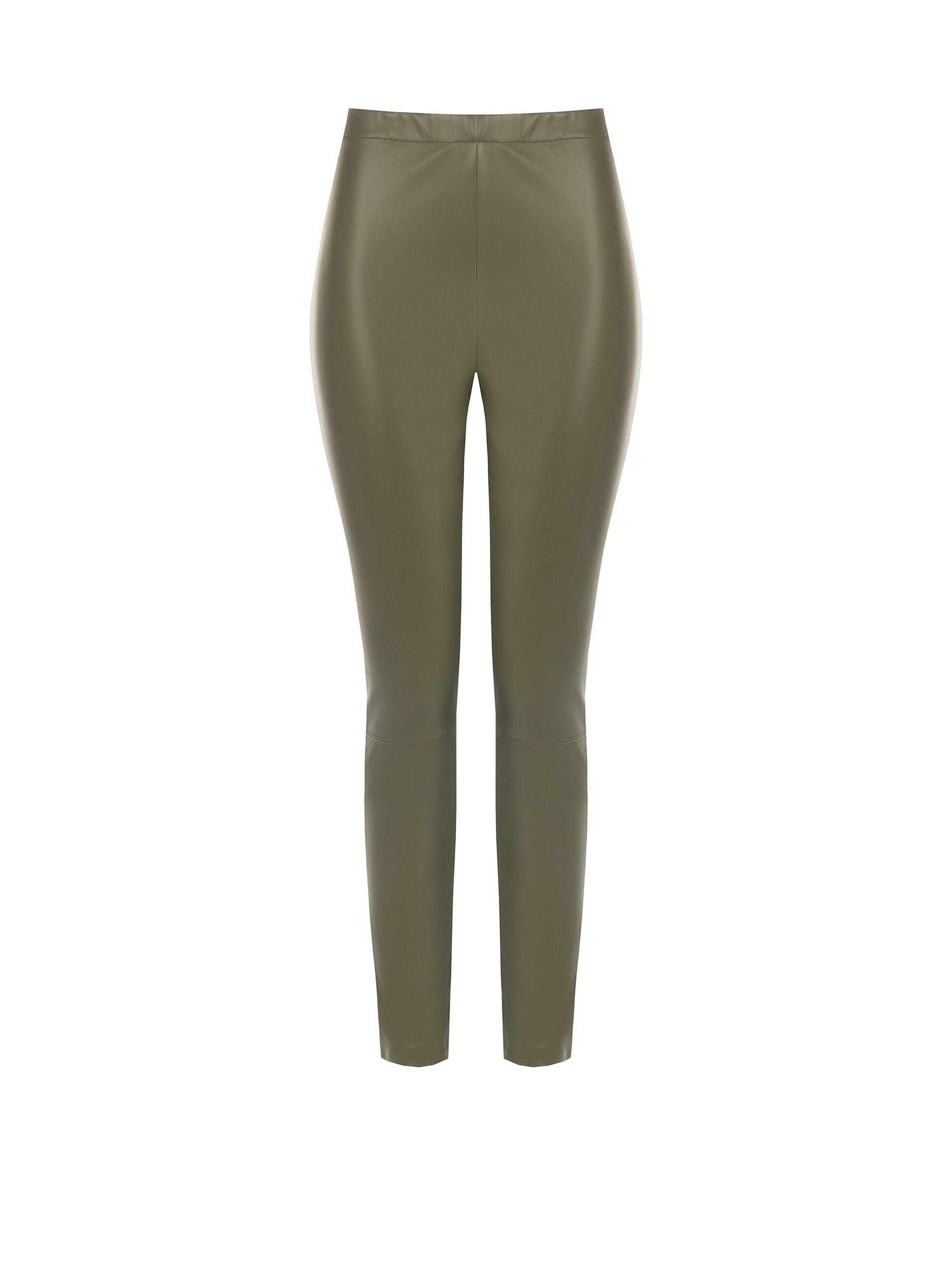 Pantalon legging en simili cuir avec élastique à la taille « Rinascimento »