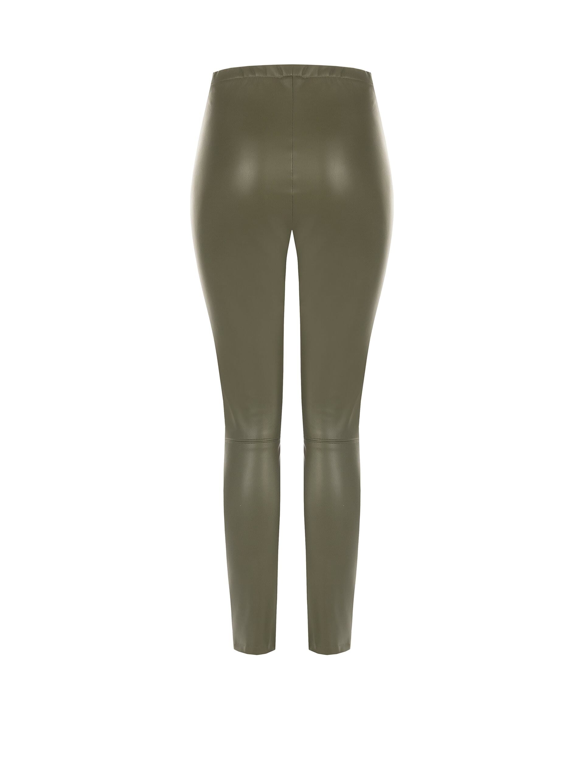 Pantalon legging en simili cuir avec élastique à la taille « Rinascimento »