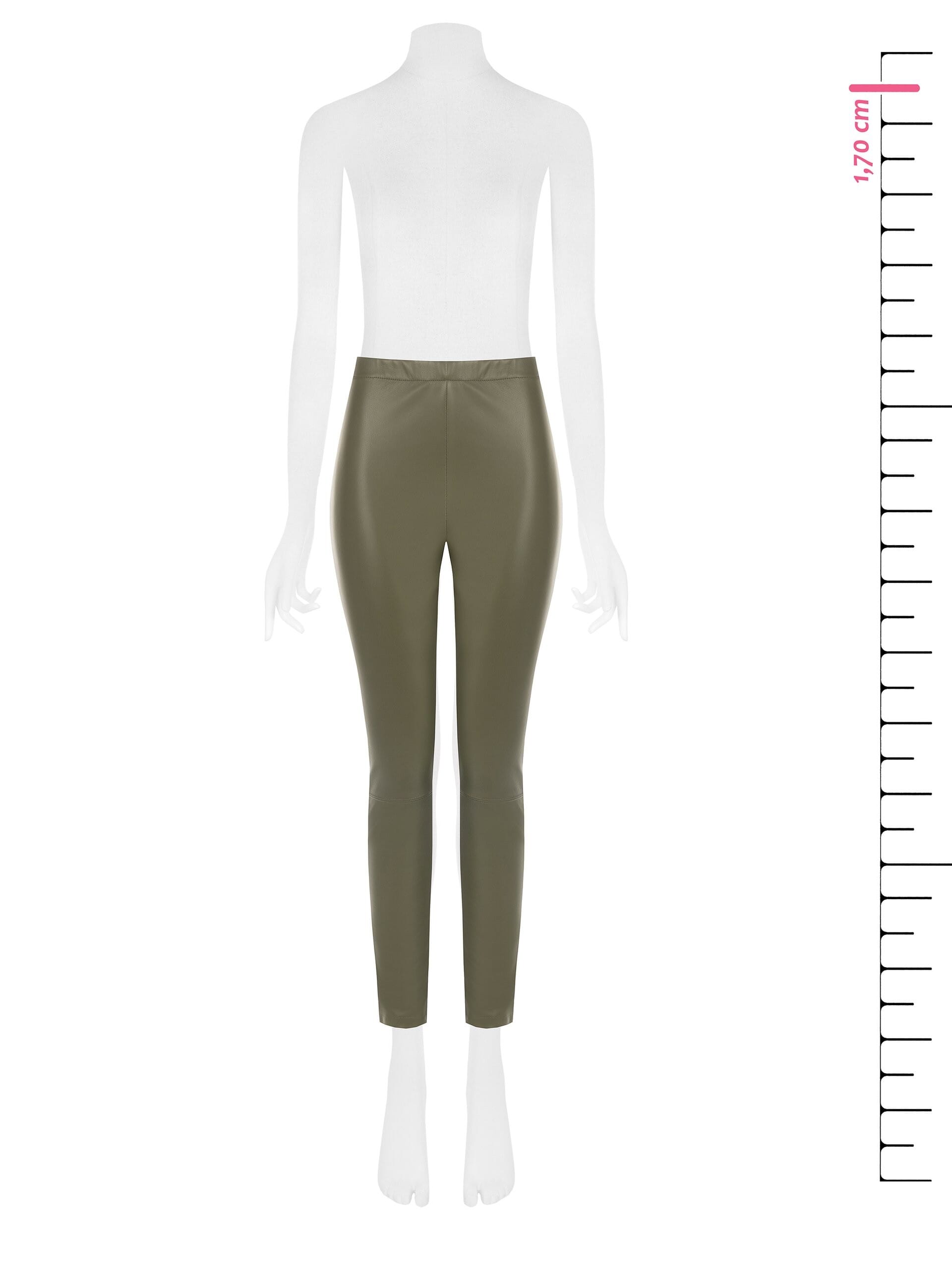 Pantalon legging en simili cuir avec élastique à la taille « Rinascimento »