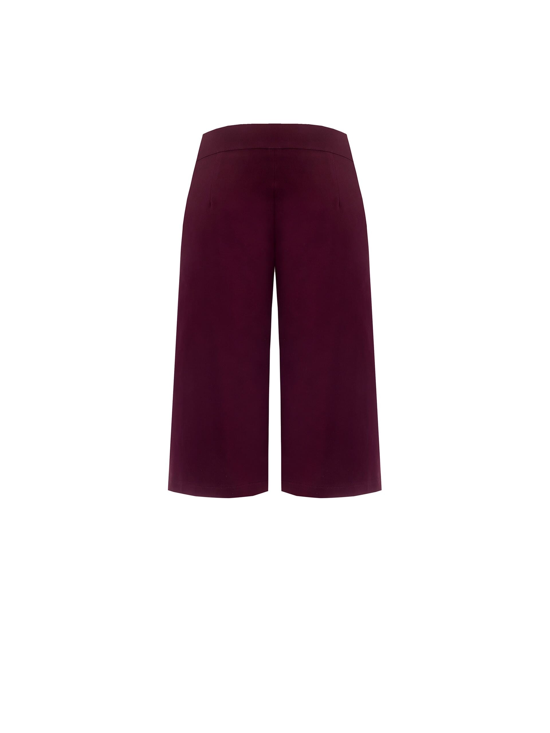 Pantalon court en tissu structuré extensible, avec poches et fermeture éclair latérale, Rinascimento