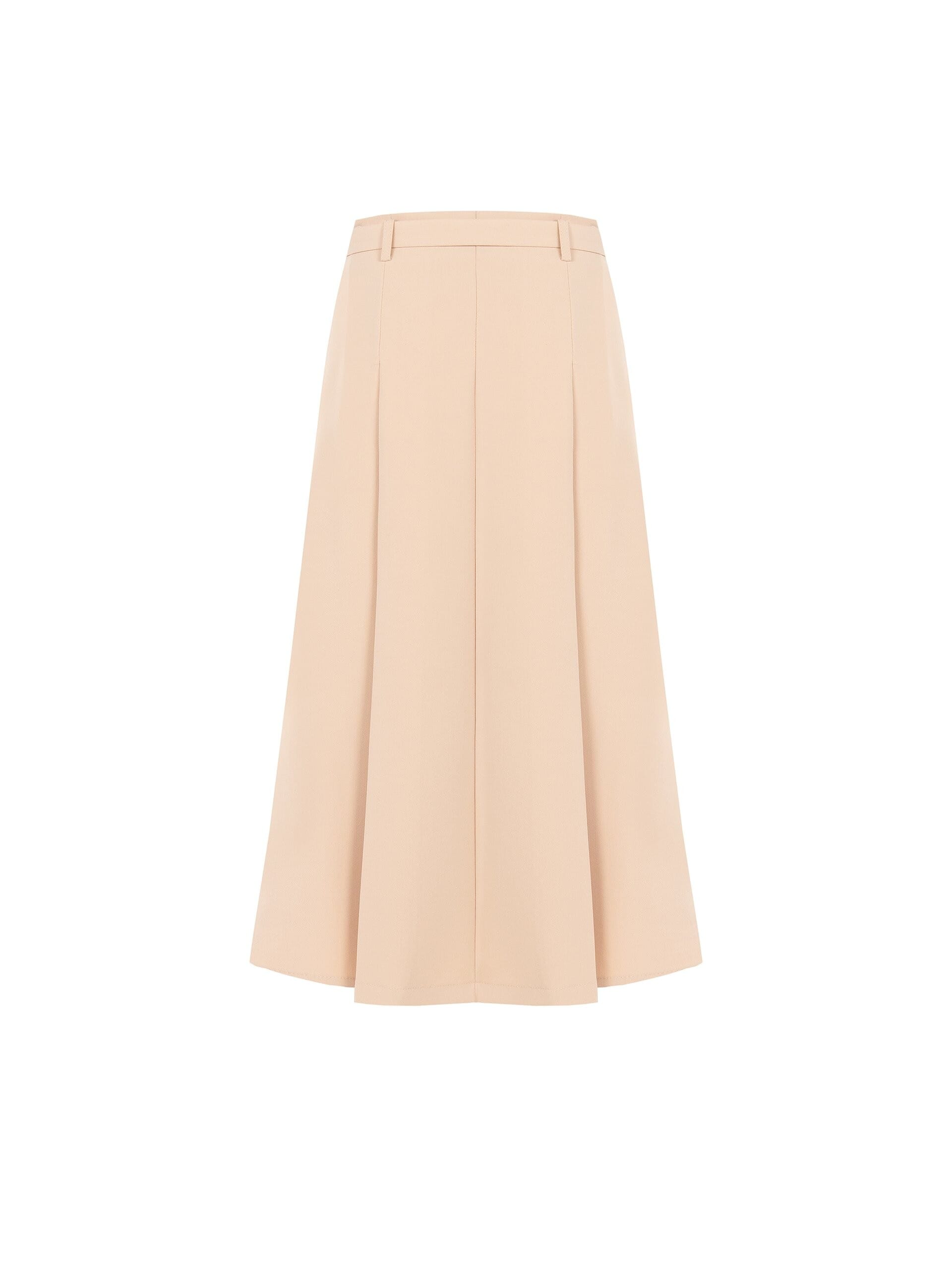 Gonna A Pieghe Maxi Con Cintura Rigida Coordinata Rinascimento