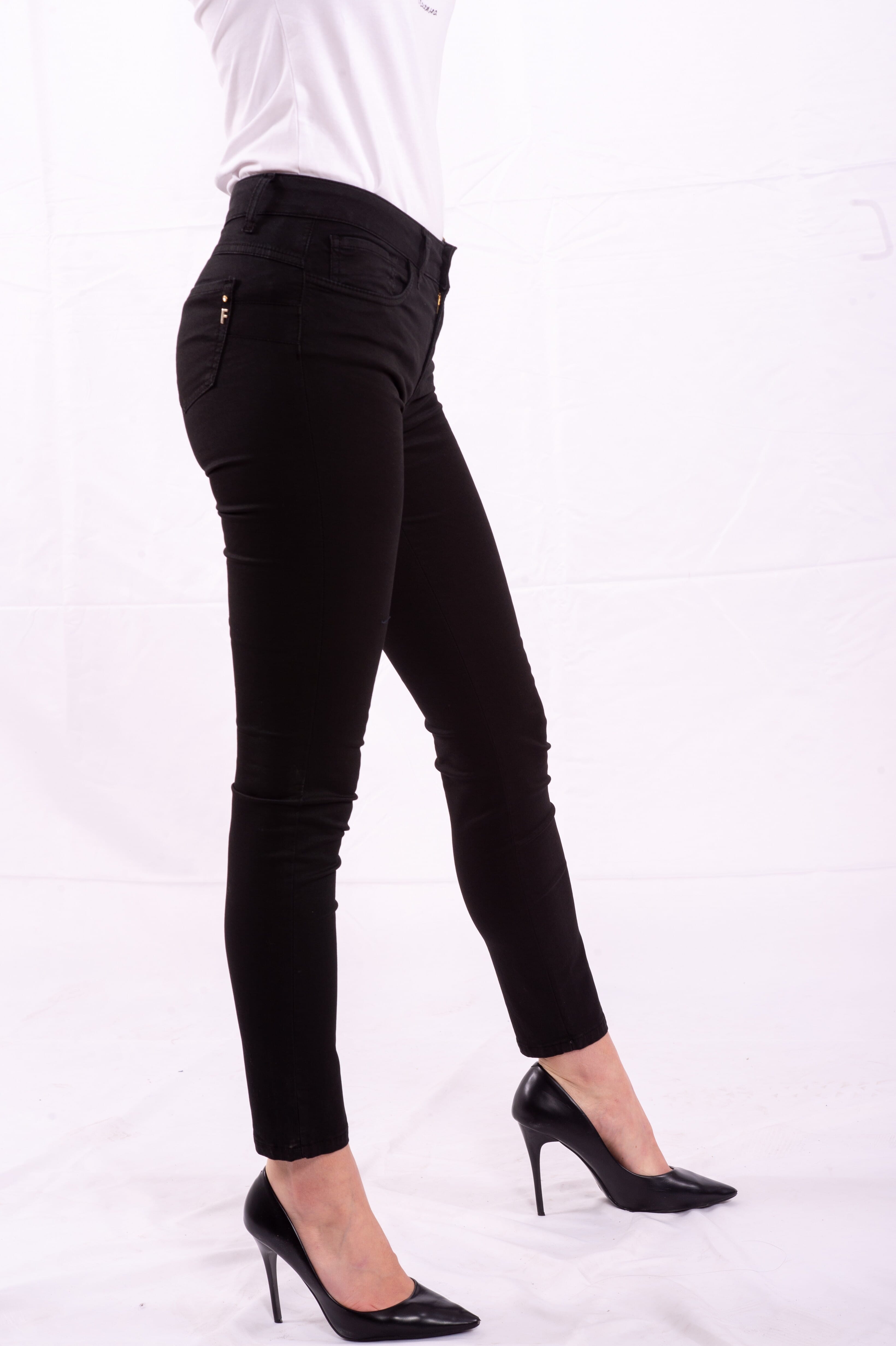 Pantalone A Sigaretta Tinta Unita Fracomina