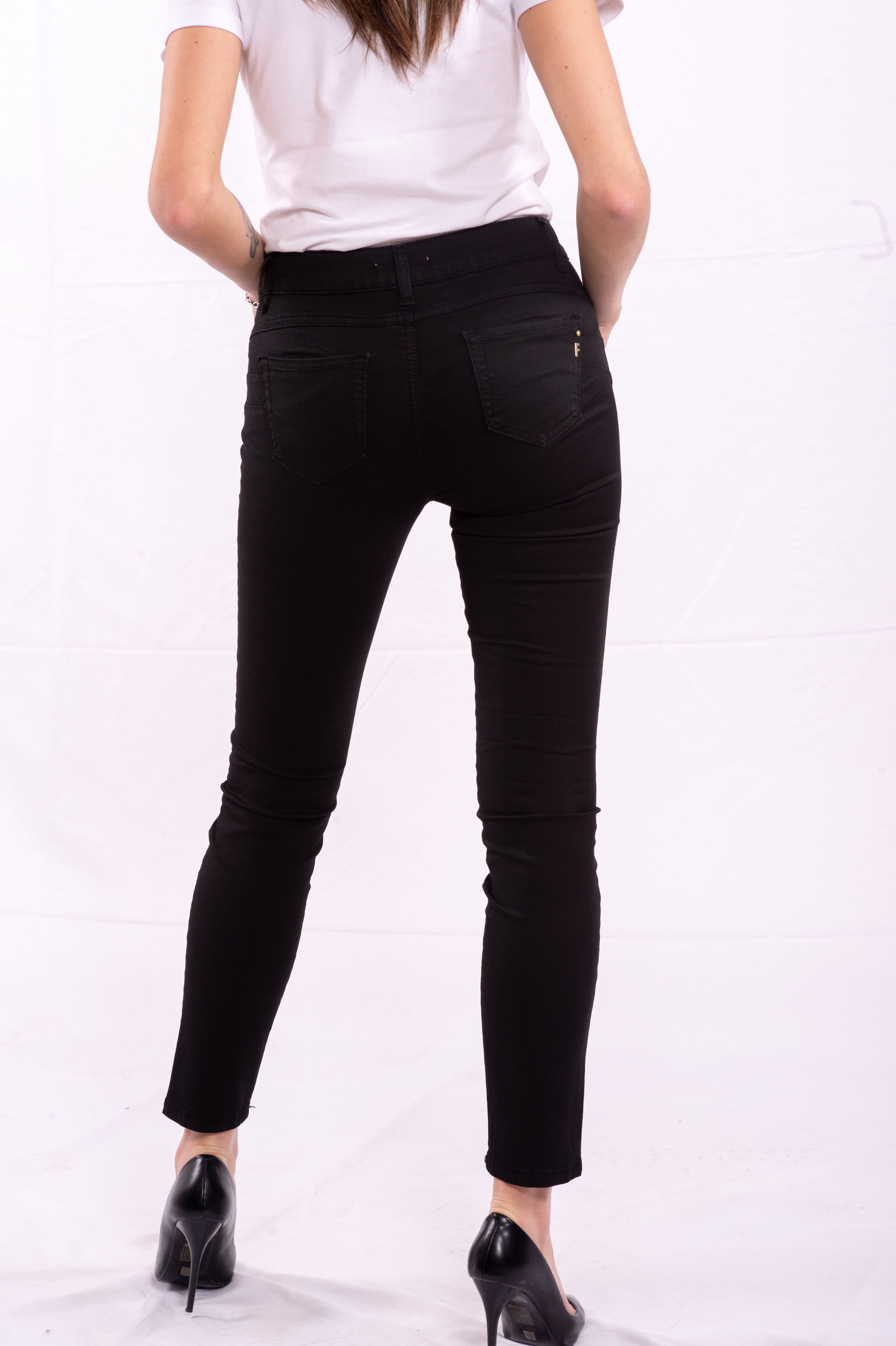 Pantalone A Sigaretta Tinta Unita Fracomina