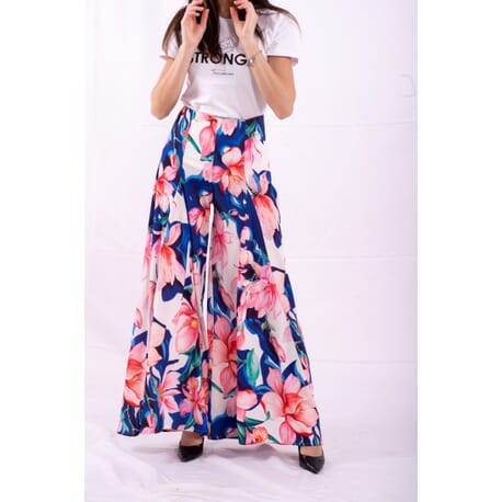 Trousers In Floral Design Fracomina