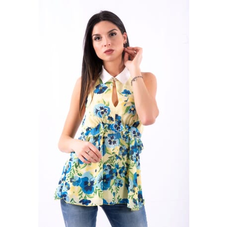 Top With Floral Design Fracomina