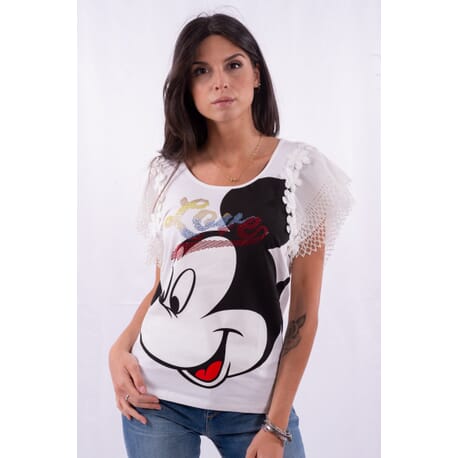 T-shirt With Disney Print Fracomina
