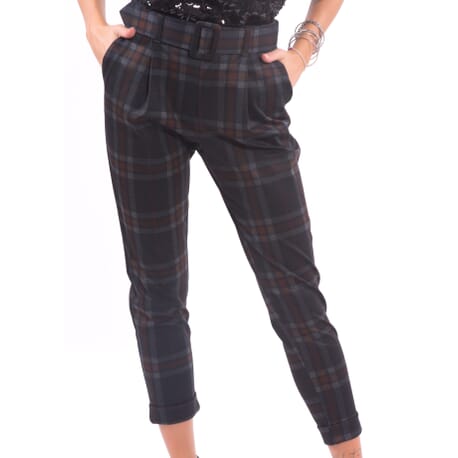 Trousers With Check Pattern Fracomina