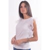 T-Shirt With Sleeve With Rouches Guess