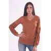 Sweater With Pleated Sleeves Fracomina