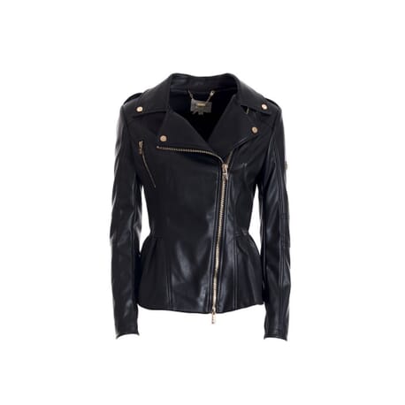 Fracomina Leather Biker Jacket
