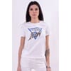 T-Shirt With Rhinestone Application And Guess Logo