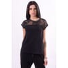 T-Shirt With Embroidery And Transparencies Liu Jo