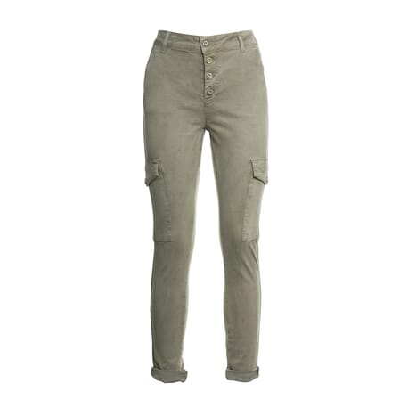 Slim Cargo Pants With Pockets Fracomina