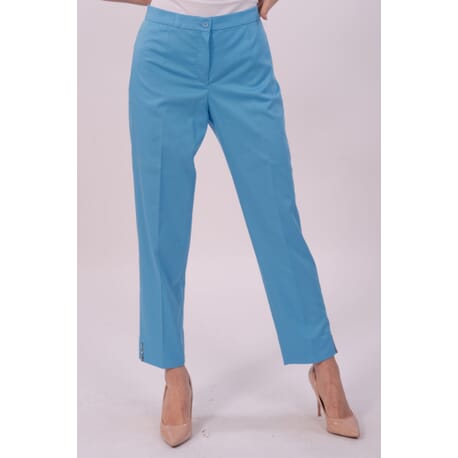 Luisa Purple Solid Color Trousers