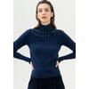 Fitted Sweater With High Neck Fracomina