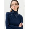 Fitted Sweater With High Neck Fracomina
