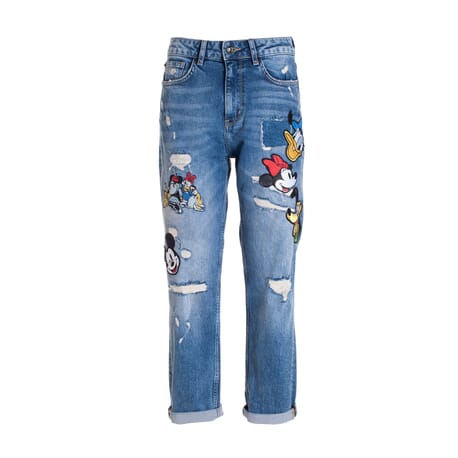 Loose Fit Jeans In Denim With Medium Wash Fracomina