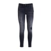 Skinny Jeans In Black Denim With Dark Wash Fracomina