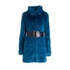 Regular Coat In Eco Fur Fracomina