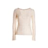 Tight-fitting Transparent Sweater With Floral Motif Fracomina