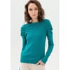 Tight-fitting Sweater With Long Sleeves With Curl On The Shoulders Fracomina