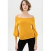 Fitted Sweater With Bardot Neckline Fracomina