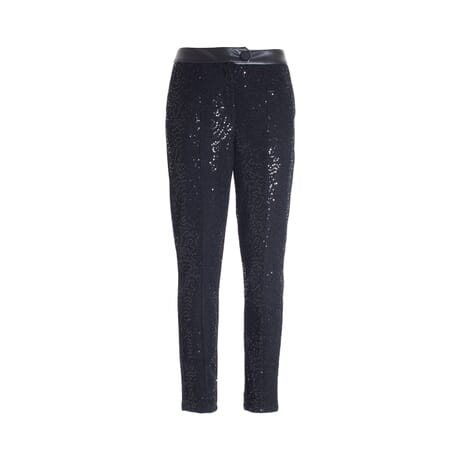Cigarette Pants With Luminous Sequins Fracomina