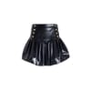 Wide Mini Skirt In Eco Leather Crocodile Print Effect Fracomina