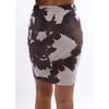 Pencil Skirt With Abstract Guess Pattern
