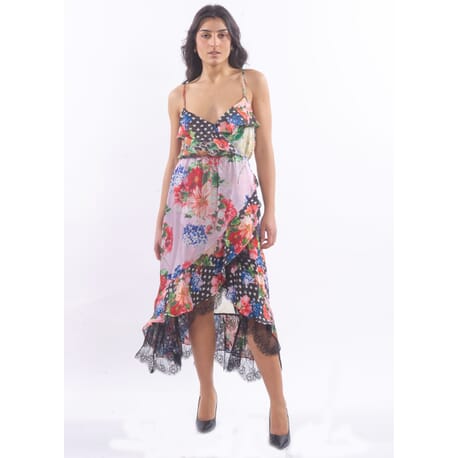 Dress With Floral Pattern Fracomina