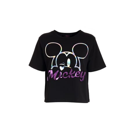 T-Shirt Over In Jersey Con Stampa Mickey Mouse Fracomina