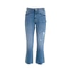 Jeans Bootcut Cropped In Denim Con Lavaggio Medio Fracomina
