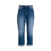 Jeans Boyfriend Cropped In Denim Con Lavaggio Medio Fracomina