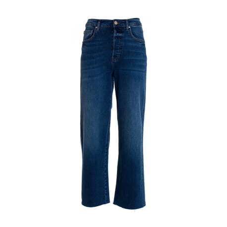 Jeans Culotte Wide In Denim Con Lavaggio Medio Fracomina