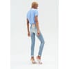 Slim Jeans In Denim With Bleached Wash Fracomina