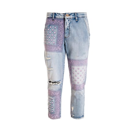 Slim Chinos Jeans In Denim With Medium Wash Fracomina
