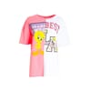 T-shirt Over In Jersey Bicolore Con Stampa Looney Tunes Fracomina