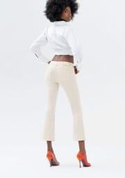 Jeans Bella Flare Cropped Stretch Colorato Fracomina