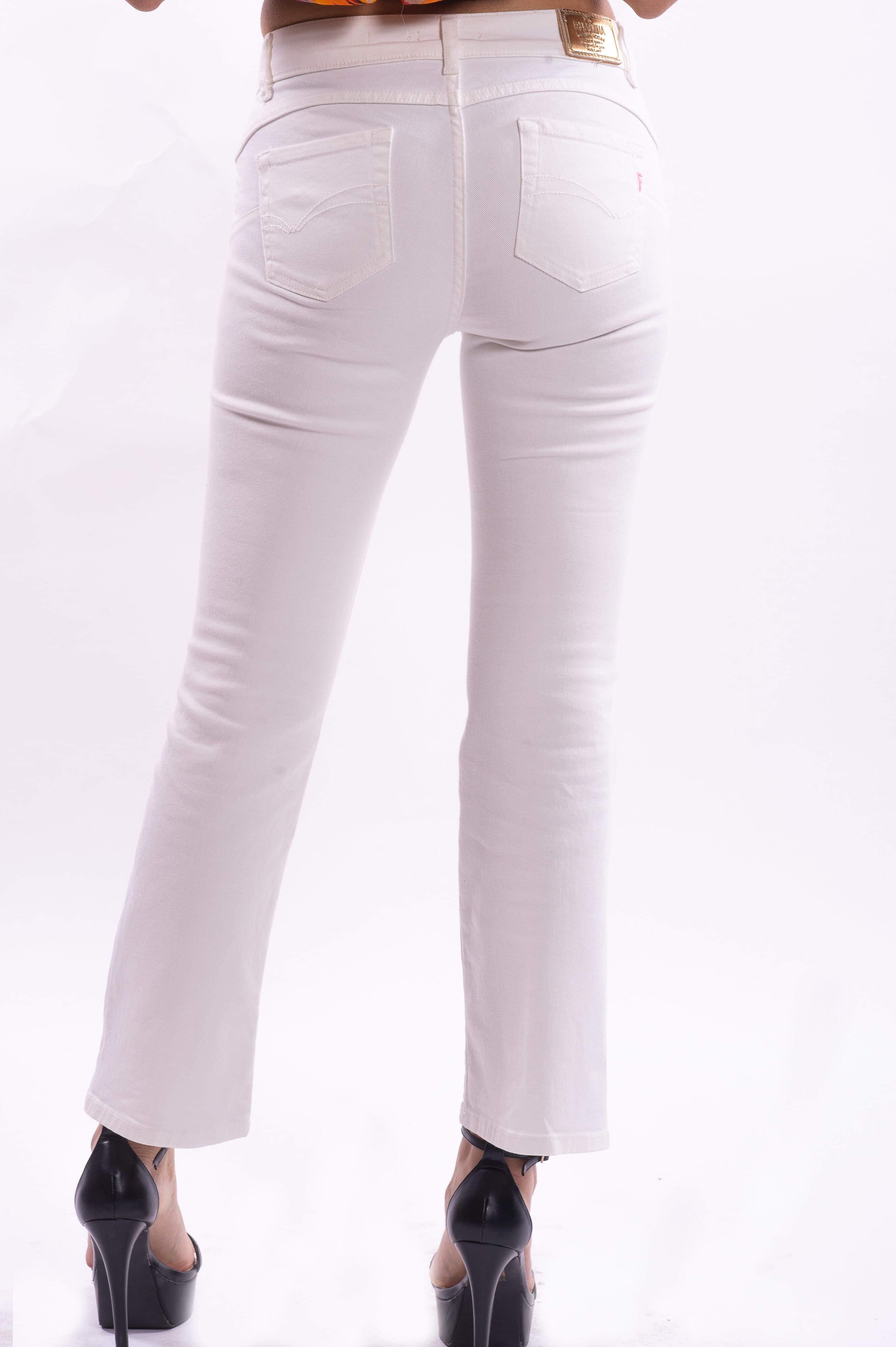 Jeans Bella Flare Cropped In Sofisticato Denim Stretch Colorato Fracomina