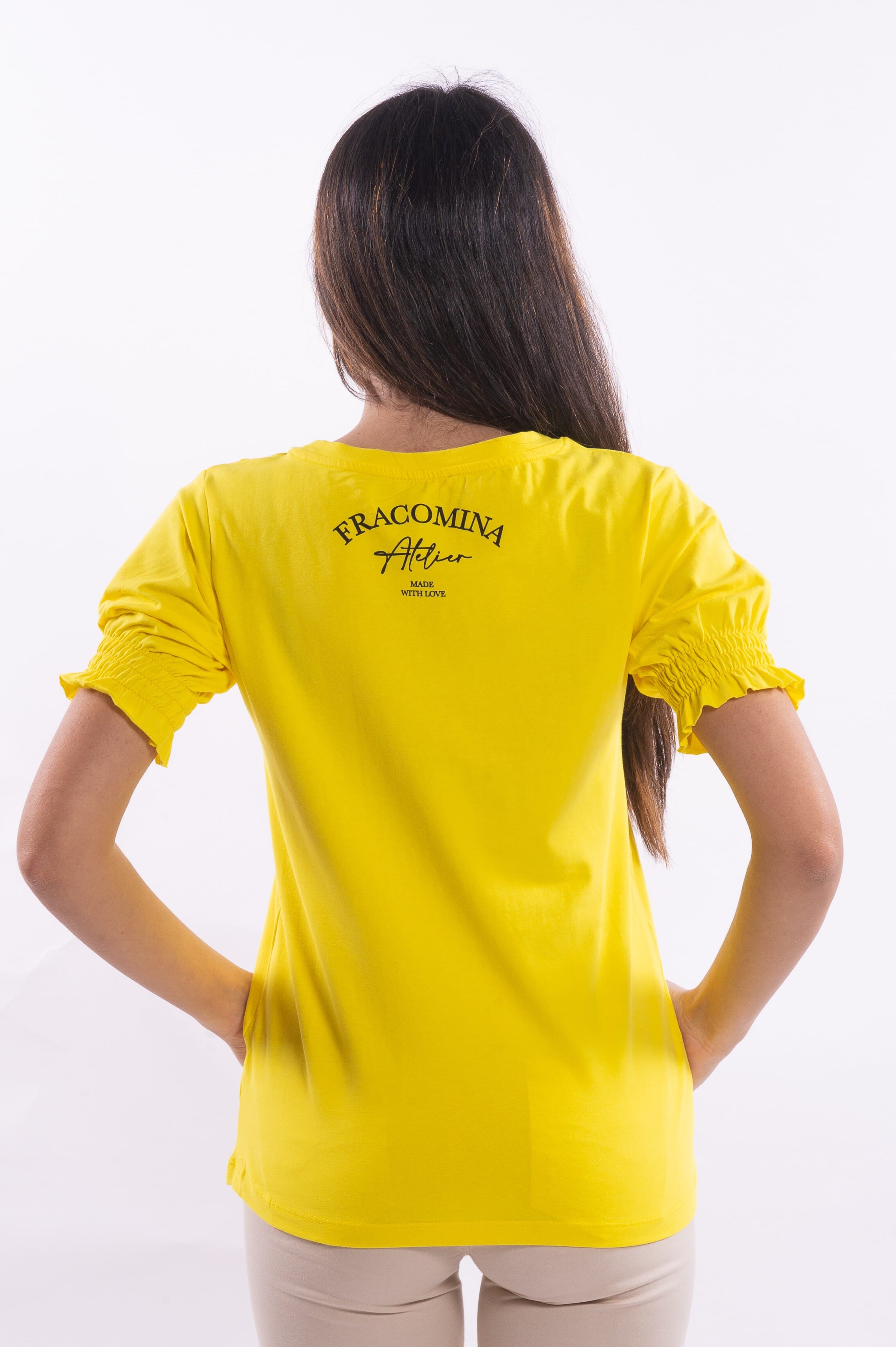 Regular Jersey T-Shirt With Fracomina Print