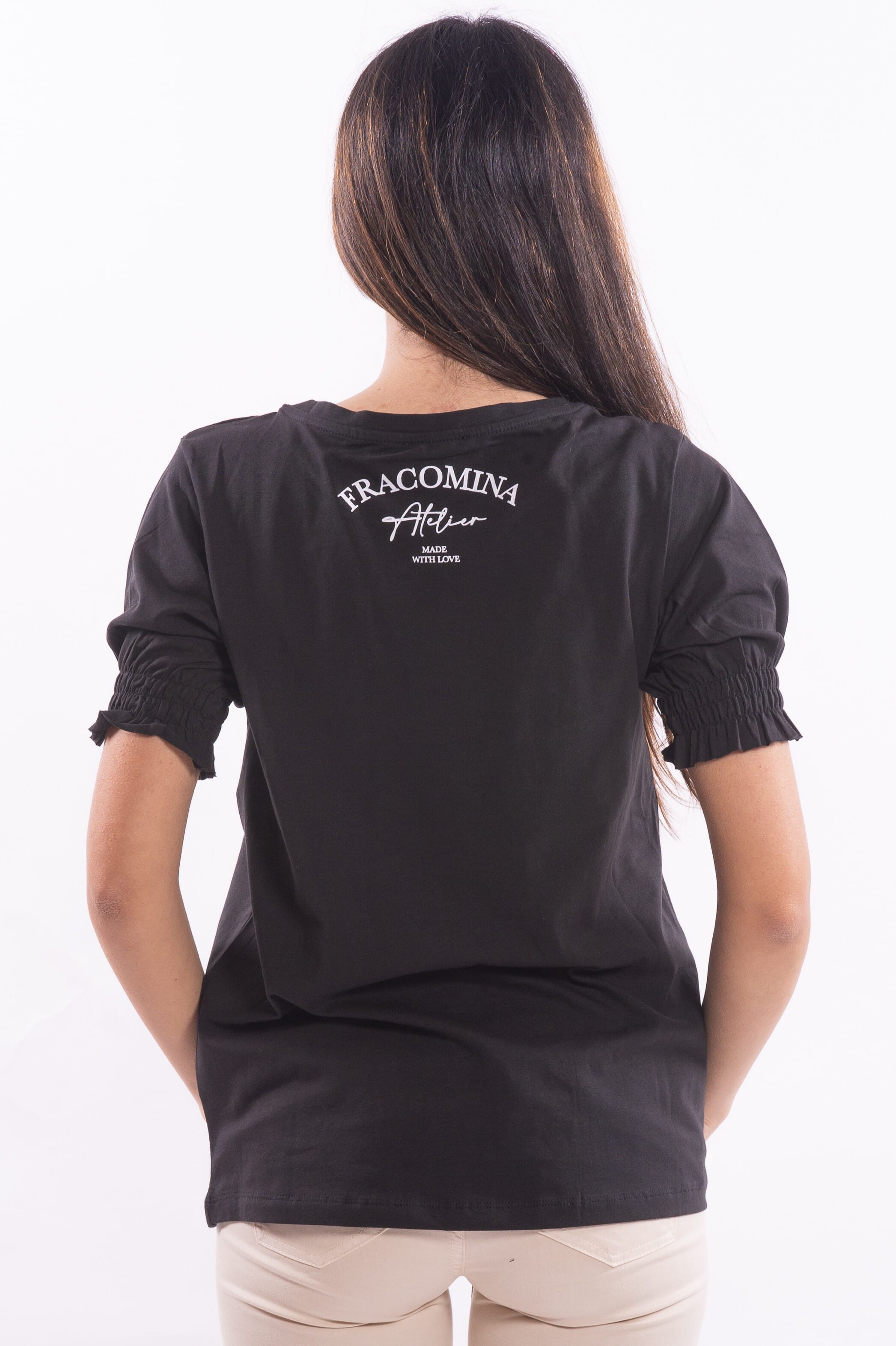 Regular Jersey T-Shirt With Fracomina Print