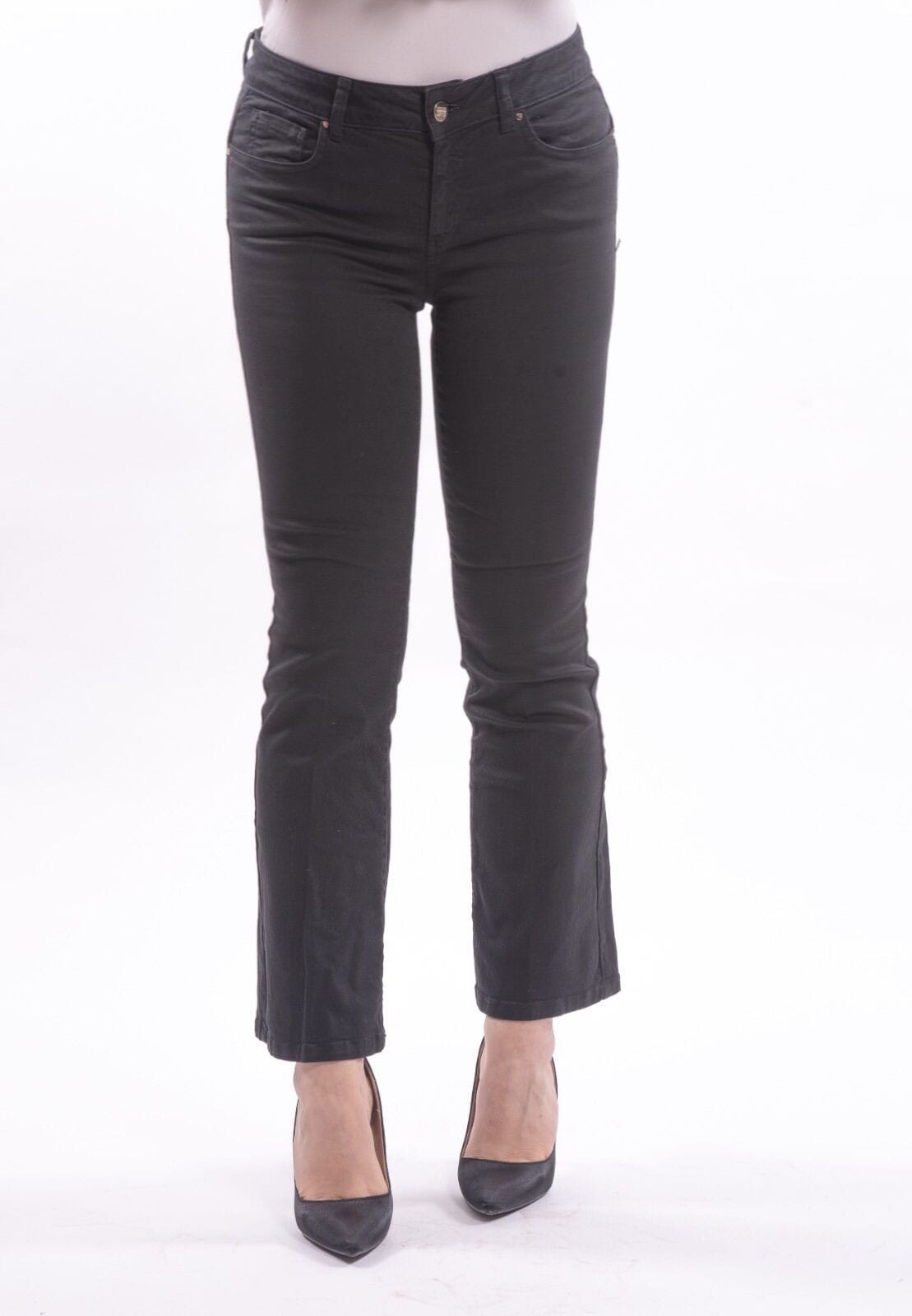 Jeans Bella Flare Cropped In Sofisticato Denim Stretch Colorato Fracomina