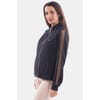 Open Sweatshirt With Laminated And Woven Side Band Liu Jo