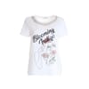 T-Shirt Ampia In Jersey Con Stampa Fracomina